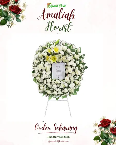 Krans Bunga Duka Kebon Damar