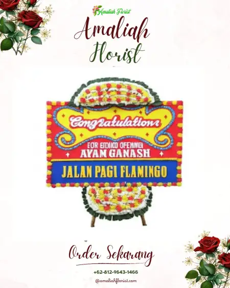 Sewa Papan Bunga Kebon Damar